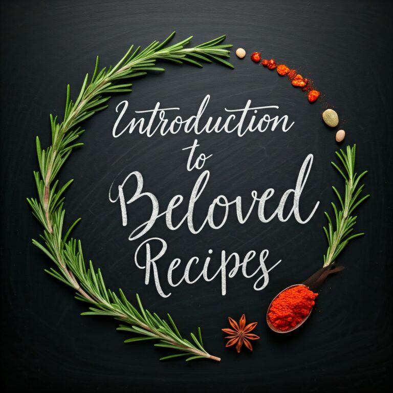 Welcome to Beloved Recipes!